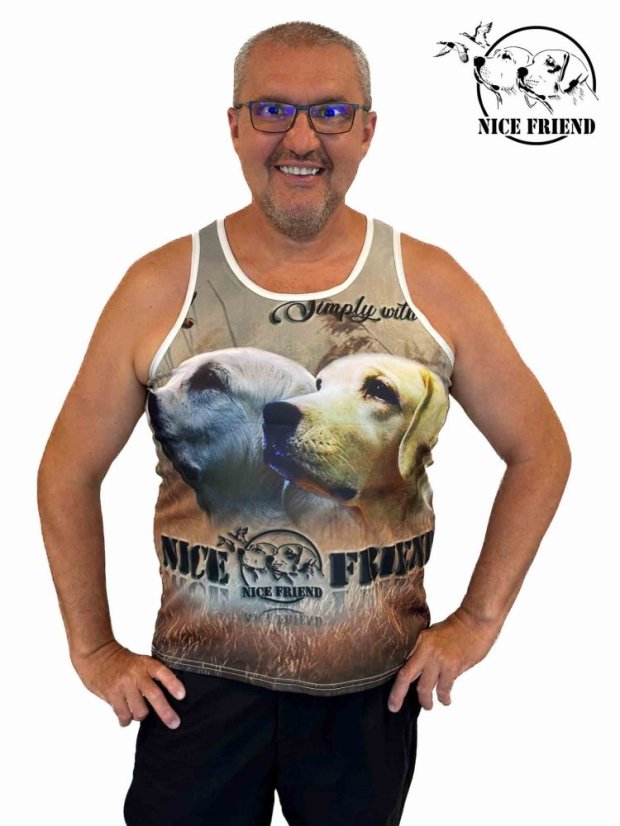 Funkční 3D nátělník s merch Nice Friend