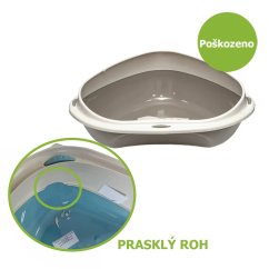 WC rohové malé Shuttle Corner - Prasklá hrana - SLEVA 20 %