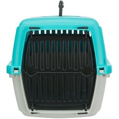 Transportní box CAPRI, XXS: 26x25x39cm (max. 4kg), světle šedá/tyrkysová
