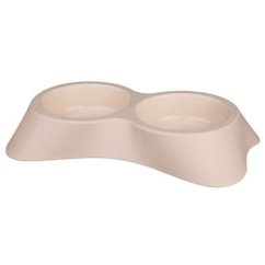 Plastová dvojmiska pro kočku 2 x 0,2 l/9 cm /vhodná k víčku 24433/