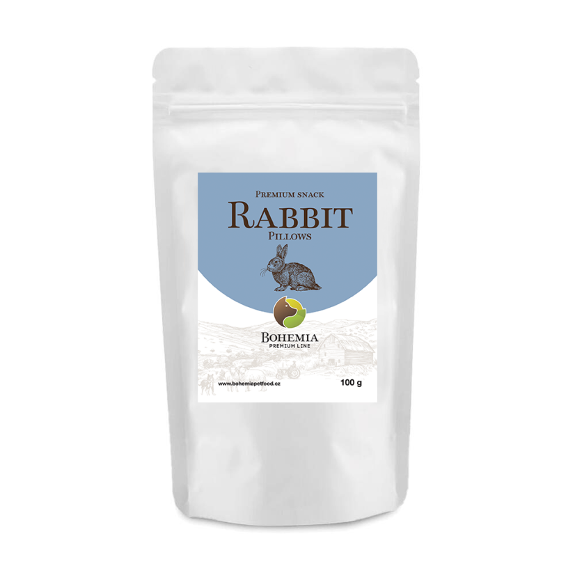 BOHEMIA PREMIU Snack Rabbit Pillows 100g