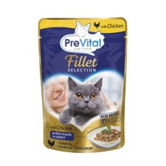 PreVital Fillet Selection kočka kuře, kapsa 85 g 