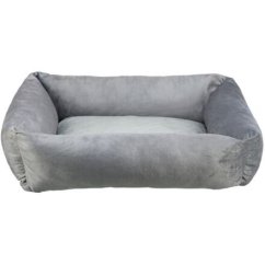 Obdélníkový recyklovaný pelech LIONEL, fleece, šedá
