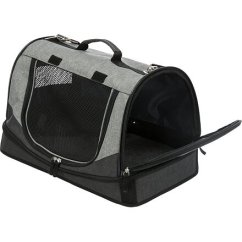 Transportní taška-pelíšek HOLLY 50x30x30 cm nylon,černo/šedá (max 15kg)