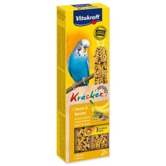 Tyčinky Vitakraft Kracker andulka, s banány 2ks