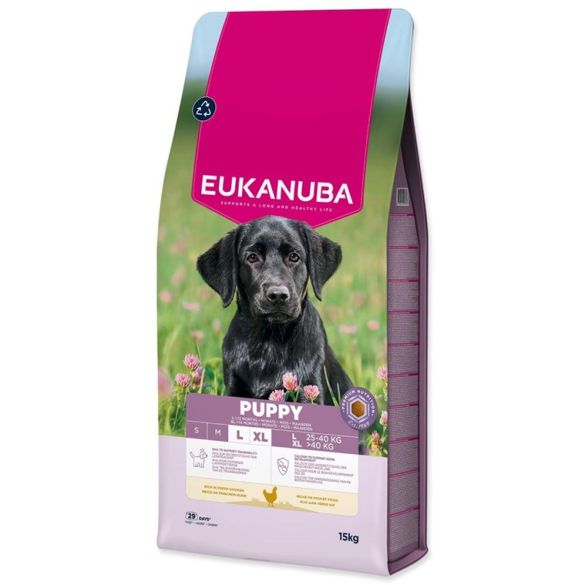 Krmivo EUKANUBA Puppy Large rich in fresh chicken 15kg