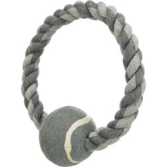 Bavlněný kruh s tenisovým míčem 6 cm / 18 cm - TRIXIE