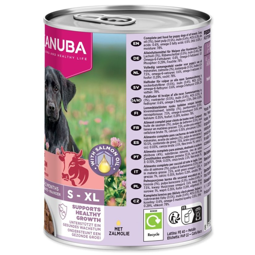 Konzerva EUKANUBA Puppy bohatá na hovězí s dýní 400 g