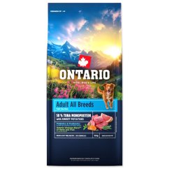 Krmivo Ontario Adult All Breeds Monoprotein Tuna & Sweet Potatoes 12kg