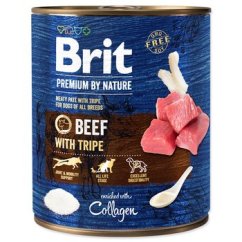 Konzerva Brit Premium by Nature hovězí s dršťkami 800g