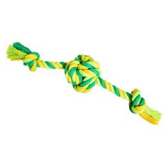 Míč se 2 rameny HipHop Dog bavlněný 30 cm / 160 g limetková, zelená