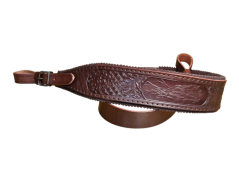 Exkluzivní kožený řemen na zbraň s ražbou motivů zvěře (filc) Zubíček