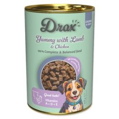 Konzerva Drax Adult s jehněčím a kuřecím 415g