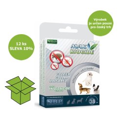 Max Biocide Collar Dog repelentní obojek, pes 38 cm (12 ks) SLEVA 10 % !CZ!