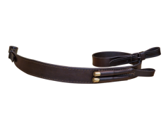 Kožený řemen na zbraň podšitý protiskluzovou gumou Zubíček