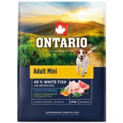 Krmivo Ontario Adult Mini Fish & Brown Rice 2,25kg