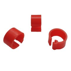 Zámkové kroužky na holuby 8 mm, červená 1 ks