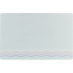 Prostírání pod misky WAVES, 44 x 28 cm, šedá / vlnky