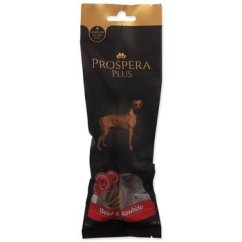 Pochoutka Prospera Plus Hovězí a surová kůže kroucená tyčinka 1ks 15cm