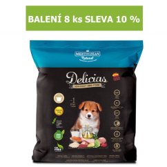 Delicias Dog Puppy Soft poloměkké krmivo 800 g (8 ks) SLEVA 10 %