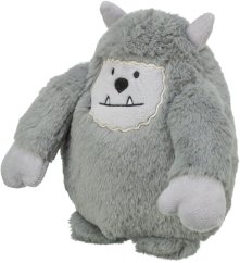 Vánoční Yeti, 20 cm, se zvukem, plyš, šedá