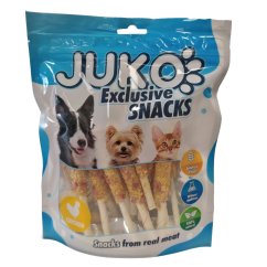 Chicken, carrots Wrap & cowhide sticks JUKO Snacks 250 g