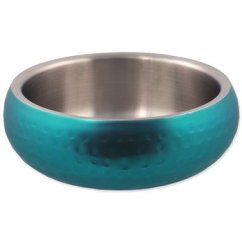 Miska Dog Fantasy Miska s dvojitou stěnou tyrkysová 16cm, 800ml
