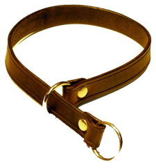 Stahovací obojek z ploché kůže