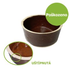 Miska keramická 0,5 l - Uštípnutá - SLEVA 15 %