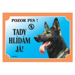 Cedulka Dafiko NĚMECKÝ OVČAK vlkošedý