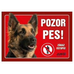 Cedulka Juko NĚMECKÝ OVČÁK hnědý