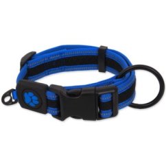 Obojek Active Dog Fluffy S modrý 2x27-41cm