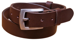 Luxusní kožený opasek s nerezovou sponou - doživotní záruka
