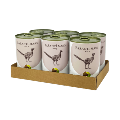 SIX PACK BOHEMIA Bažantí maso ve vlastní šťávě 400g