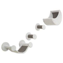 Set Trixie k připevnění na stěnu 4 díly bílá/šedá