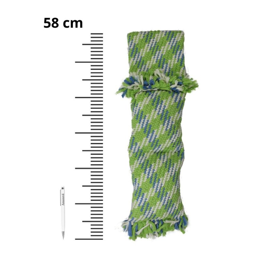 Lanový velký polštář XXL pískající zelený 58 cm