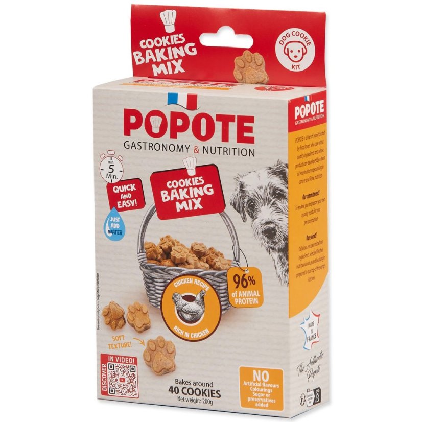 Pečící směs Popote kuřecí pro psy 200g
