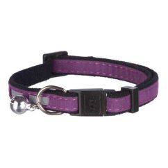 Obojek pro kočku reflexní, sametový 22-36 cm