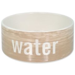 Miska Dog Fantasy keramická vzor dřevo 20x7,5cm 1500ml