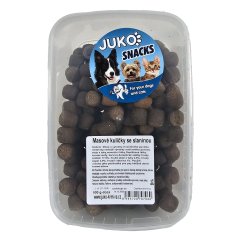 Masové kuličky se slaninou JUKO Snacks, dóza 600 g 