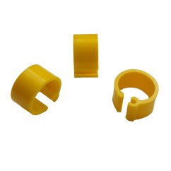 Zámkové kroužky na holuby 8 mm, žlutá 1 ks