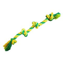 Uzel HipHop Dog bavlněný 4 knoty 60 cm / 340 g  limetková, zelená