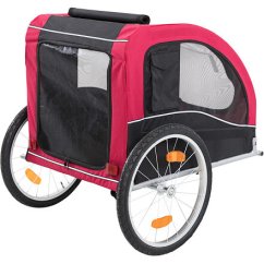Vozík pro psa za jízdní kolo L 75 x 86 x 80/145 cm, nosnost max. 30 kg