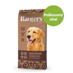 Banters Adult Medium Chicken & Rice 14,9 kg - Poškozený obal - SLEVA 15 %