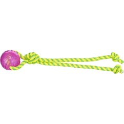 Aqua Toy lano s gumovým míčkem, plovoucí, o 6 × 40 cm, polyester/TPR