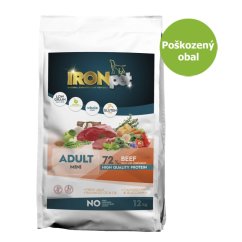 IRONpet Dog Mini Adult Beef (Hovězí) 12 kg - Poškozený obal - SLEVA 15 %