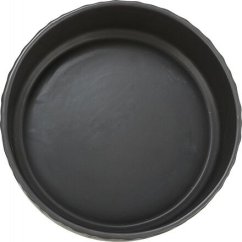Keramická miska vroubkovaná, černá
