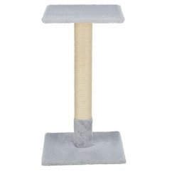 Škrabací sloupek BEANA, 69 cm, králičí plyš, modrošedá - LIMITOVANÁ NABÍDKA