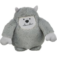 Vánoční Yeti, 20 cm, se zvukem, plyš, šedá