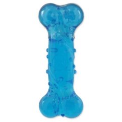 Hračka Dog Fantasy STRONG kost s vůní slaniny modrá 12,5cm